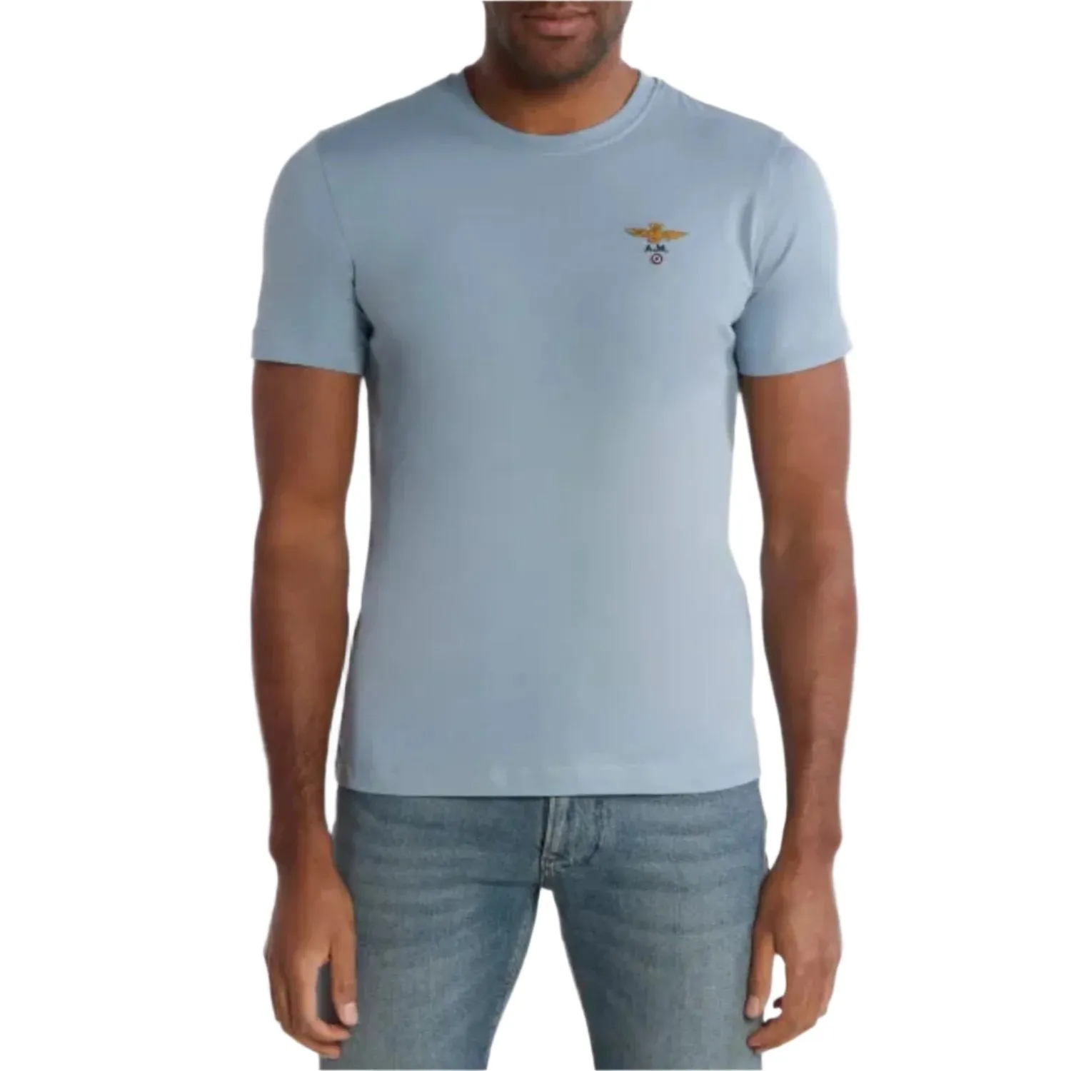 Aeronautica Militare Men's Basic Short Sleeve Cotton T-shirt