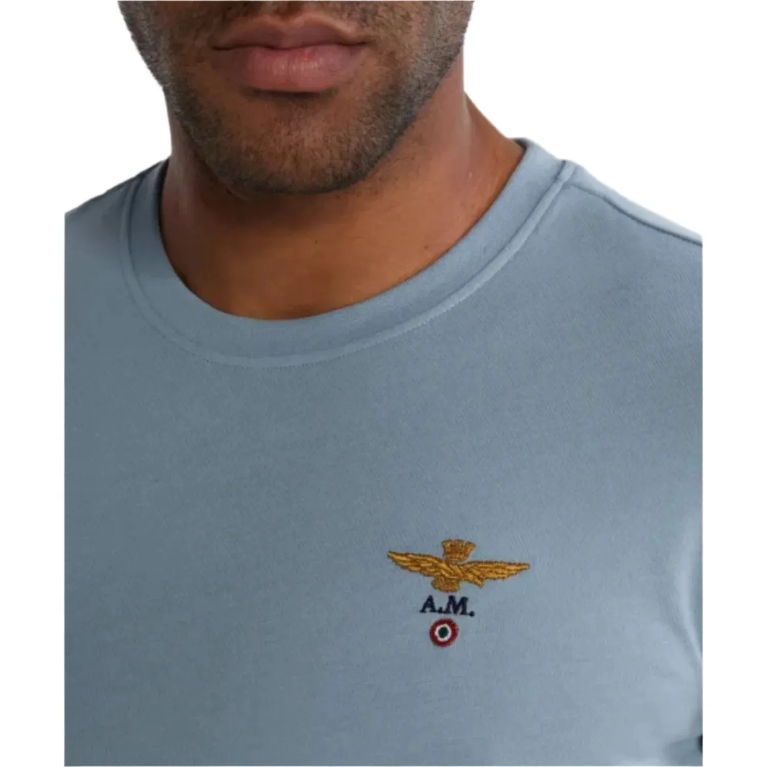 Aeronautica Militare Men's Basic Short Sleeve Cotton T-shirt