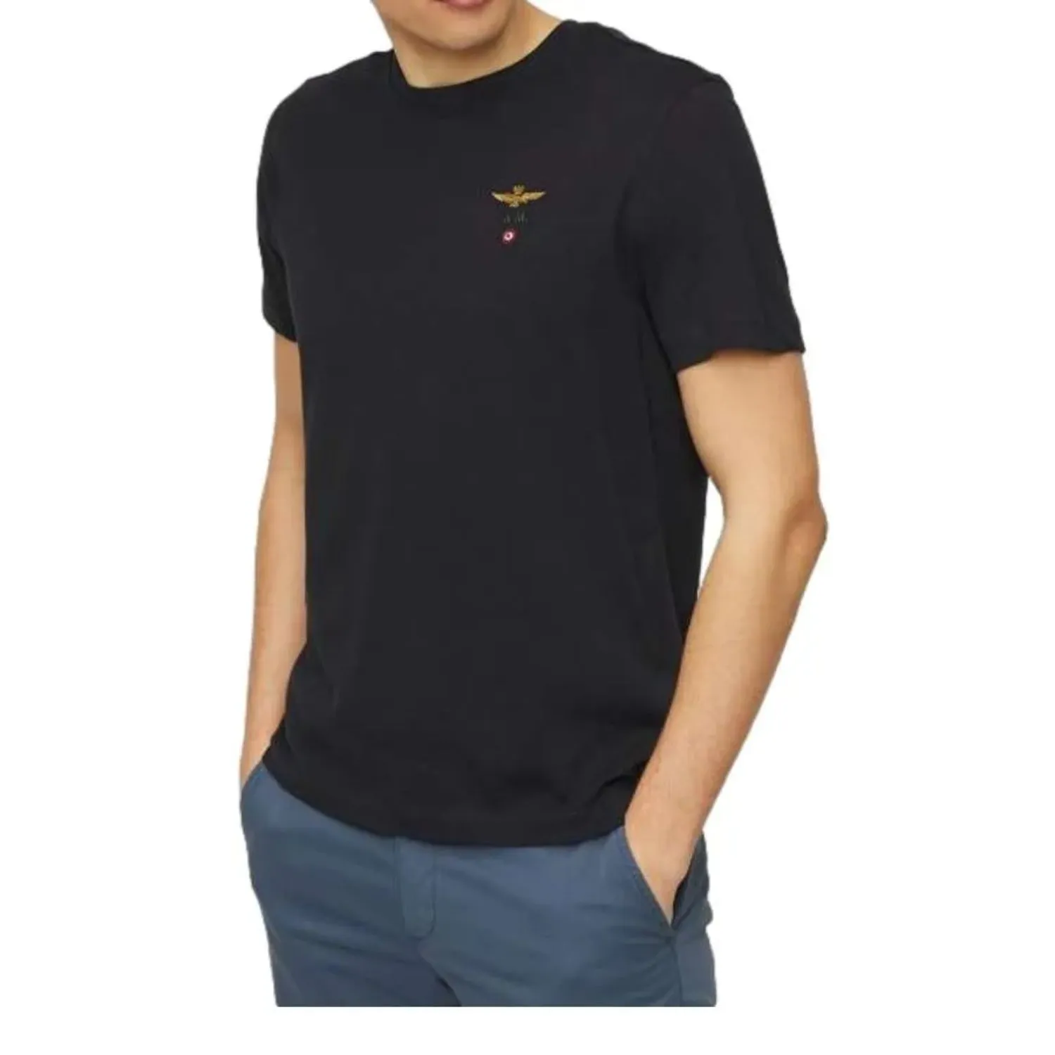 Aeronautica Militare Men's Basic Short Sleeve Cotton T-shirt