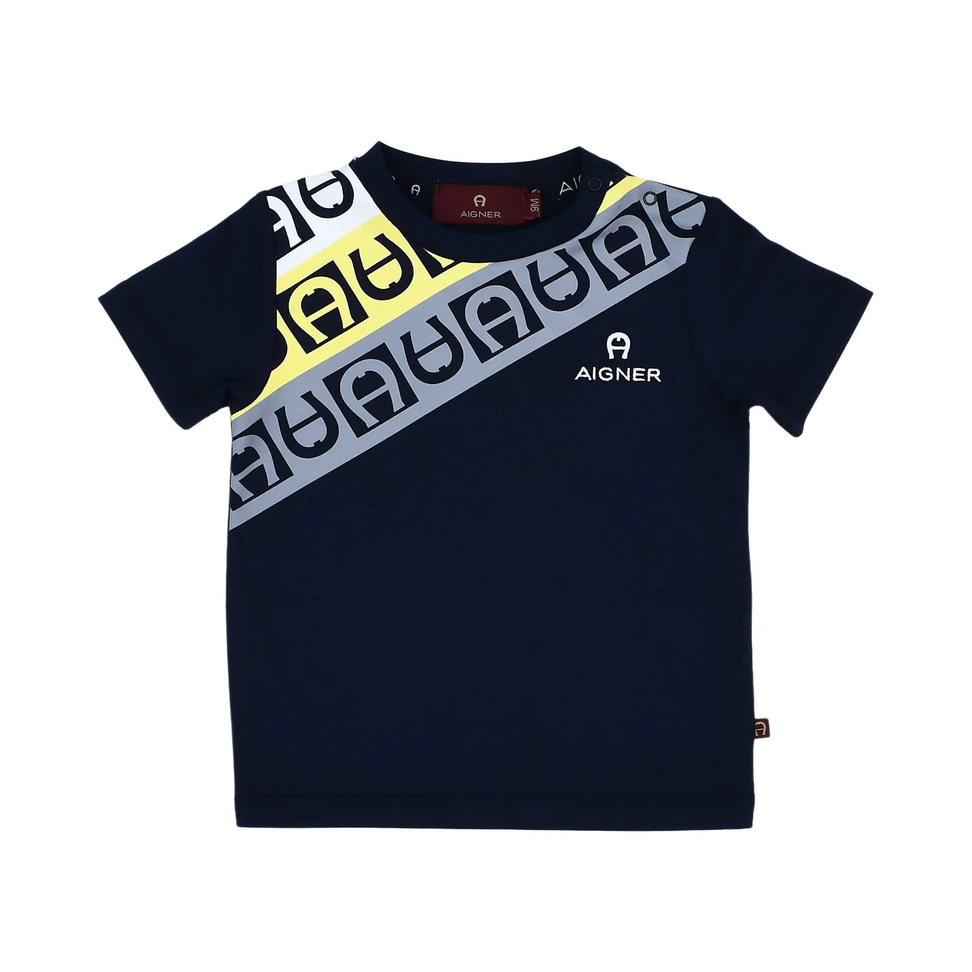 Aigner Kids Baby Boy's Navy & Yellow Set of T-Shirt & Bermuda