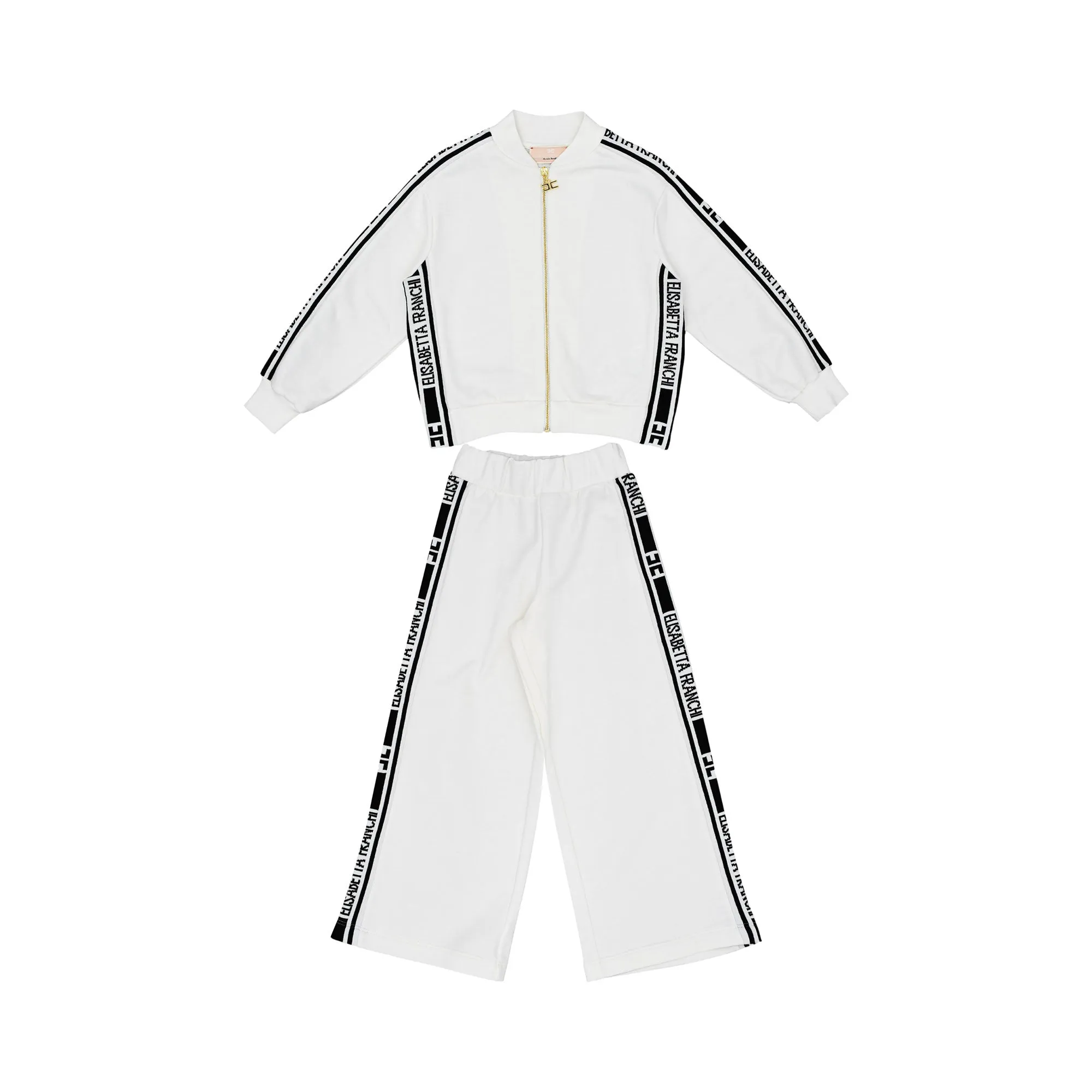 Elisabetta Franchi Kids Girl's Black & White Jogging Suit