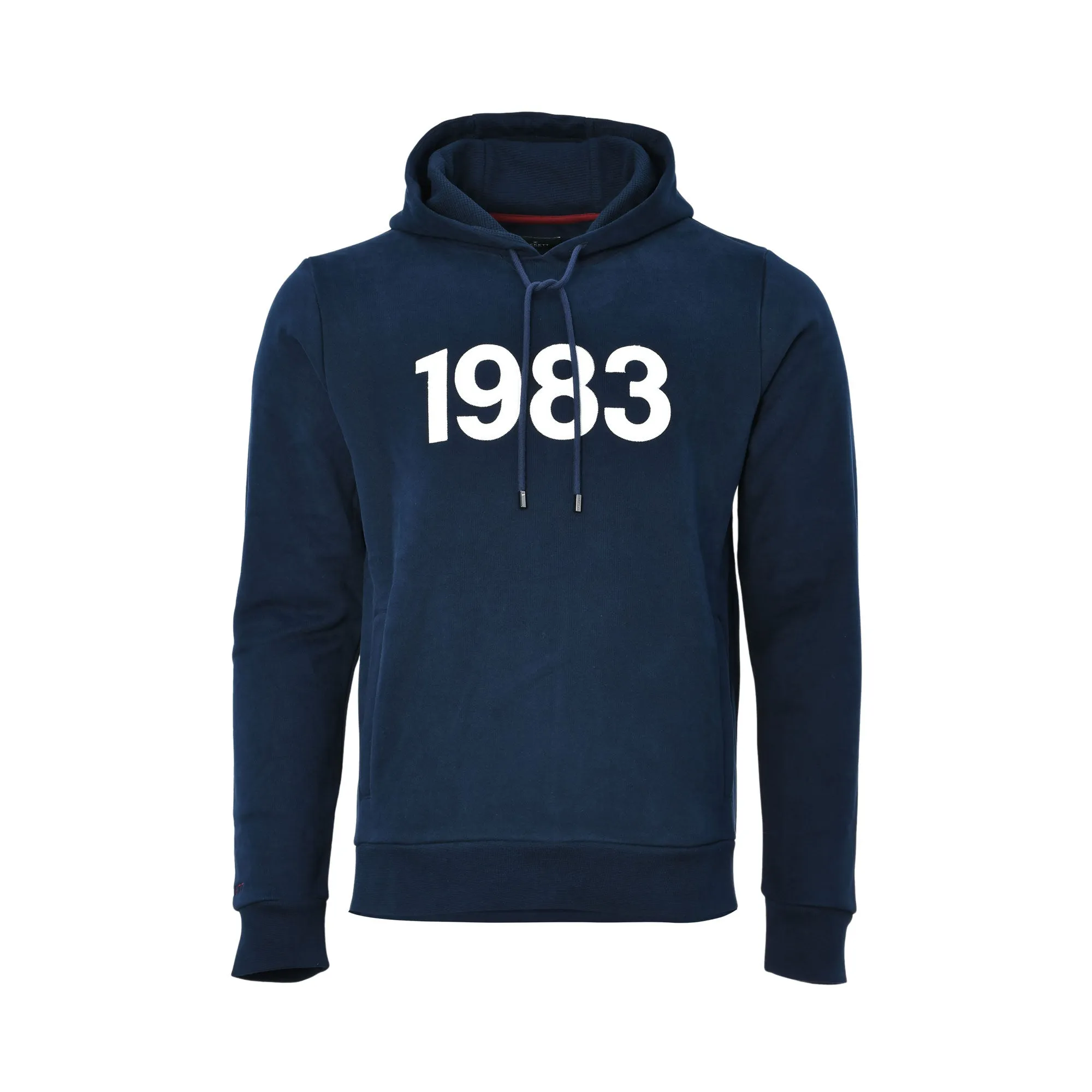 Hackett London Men's Navy Adjustable Hooded Sweatshirt