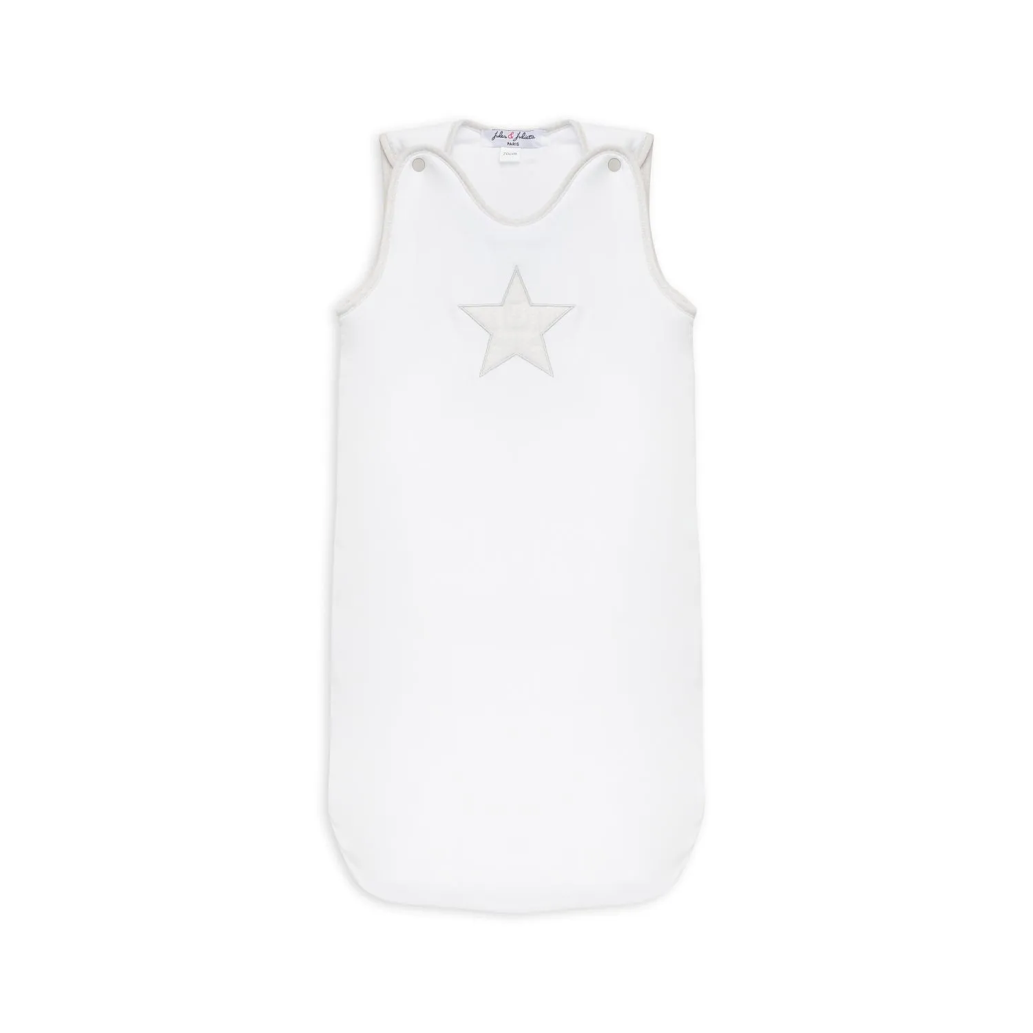 Jules & Juliette Paris Amour Baby Sleeping Bag, White with  Dots