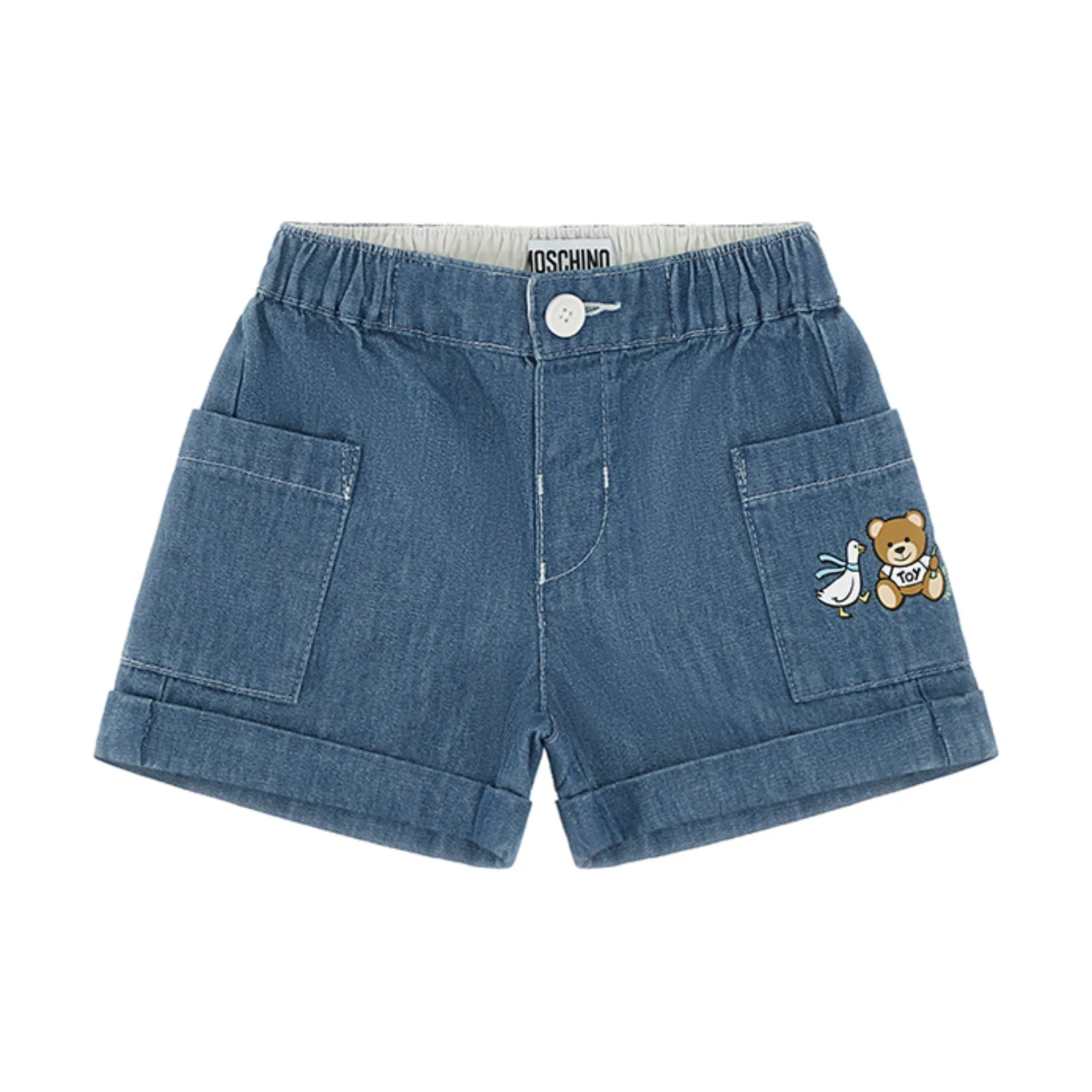 Moschino Kids Baby Boy's Waves Blue Bermuda