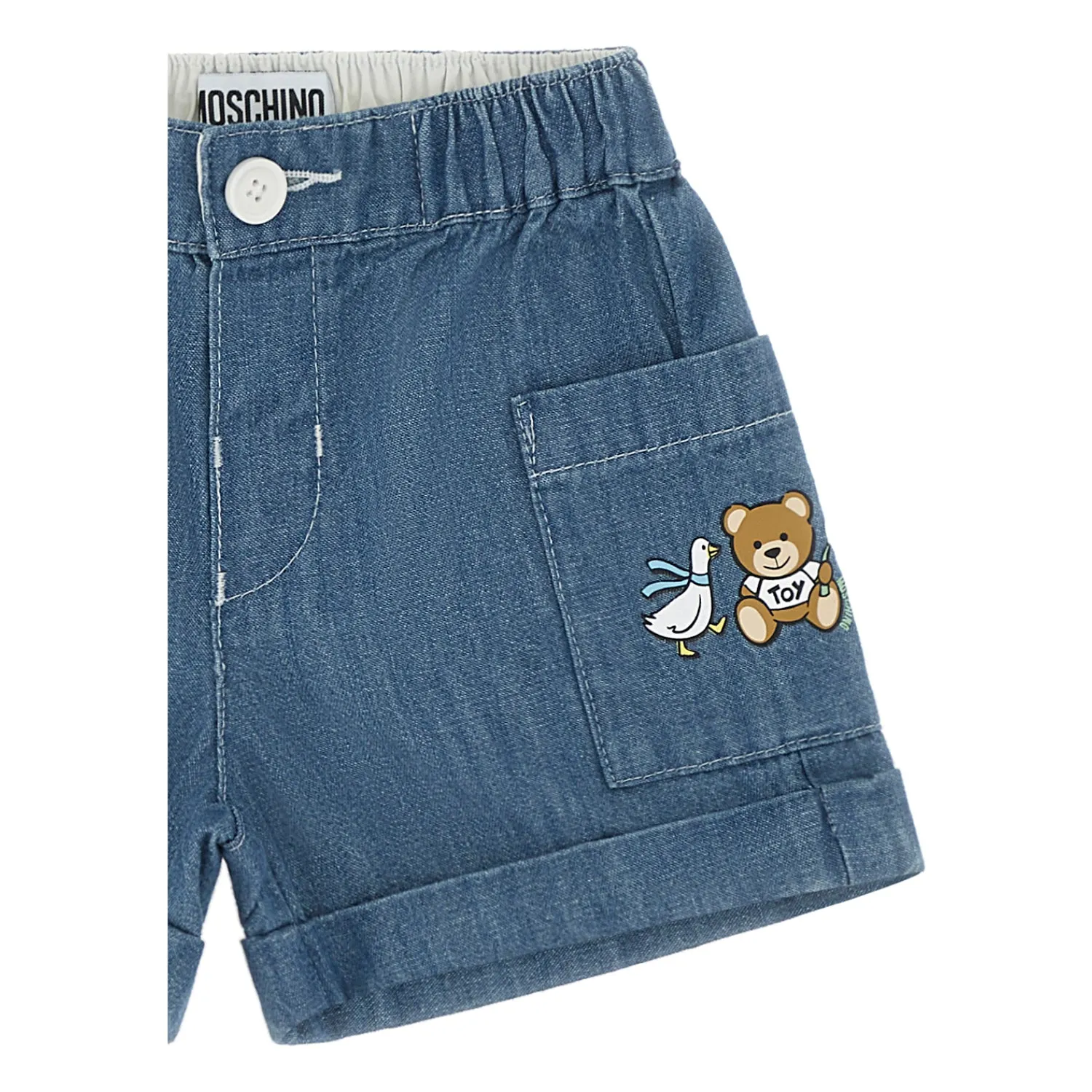 Moschino Kids Baby Boy's Waves Blue Bermuda