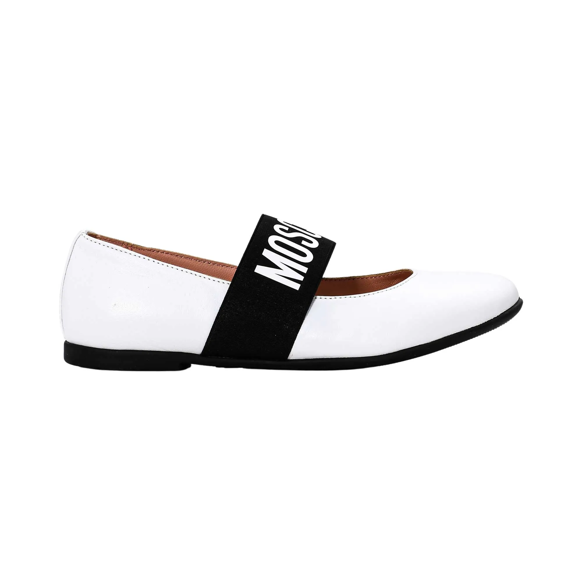 Moschino Kids Girl's White Ballerina