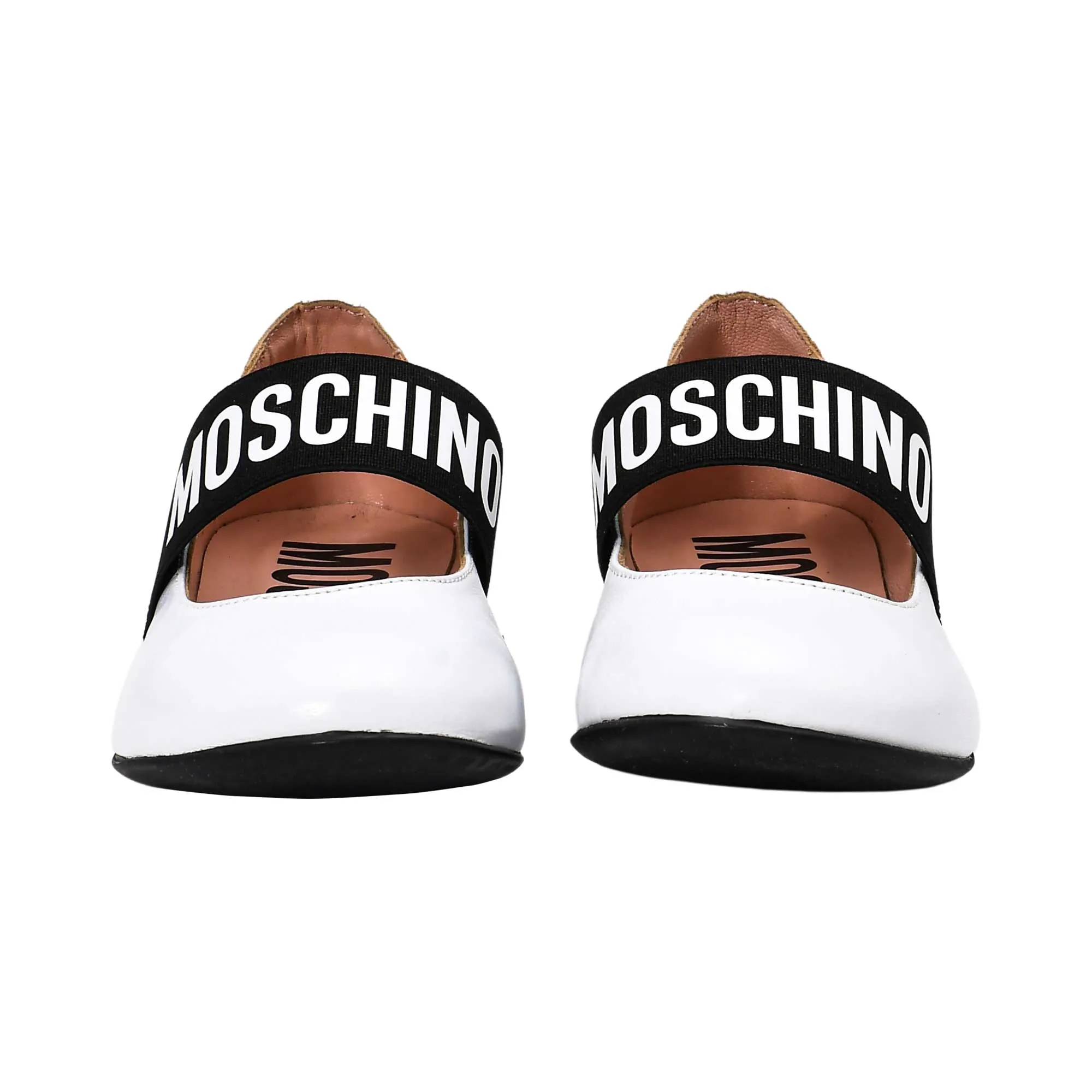 Moschino Kids Girl's White Ballerina