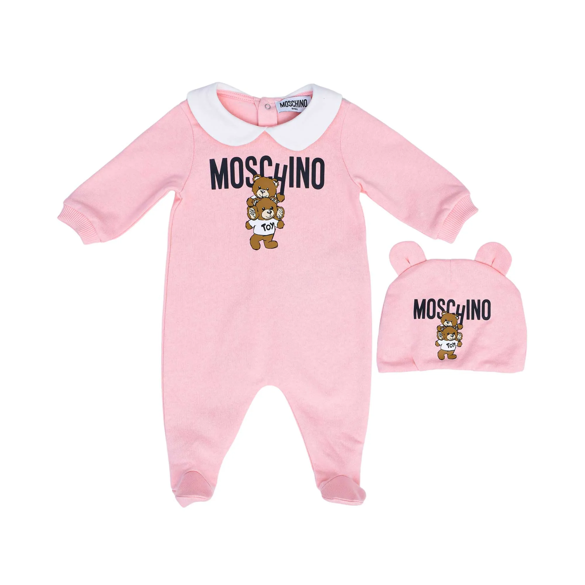 Moschino Kids Set of Sleepsuit & Hat