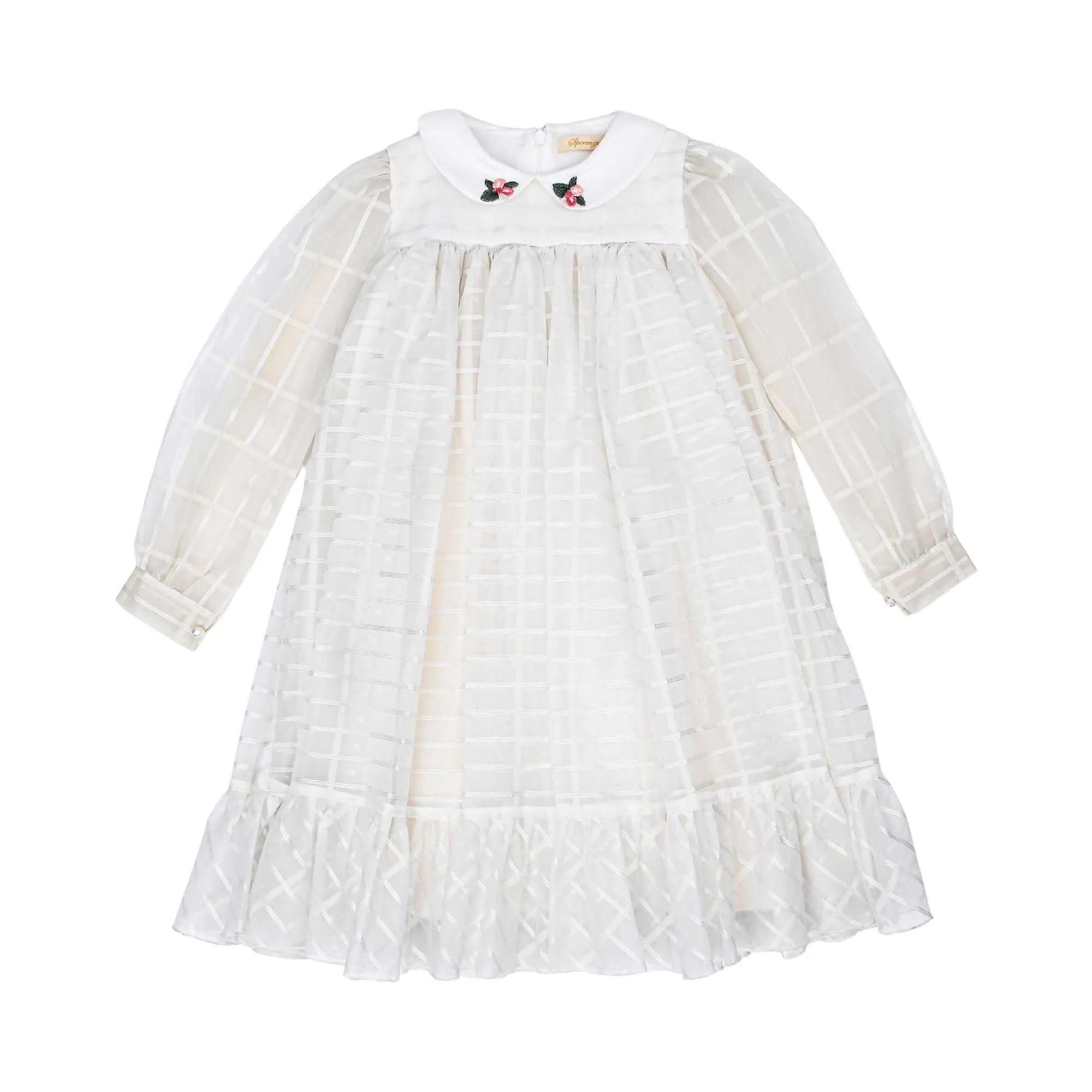 Piccola Speranza Kids Girl's Off-white Dress