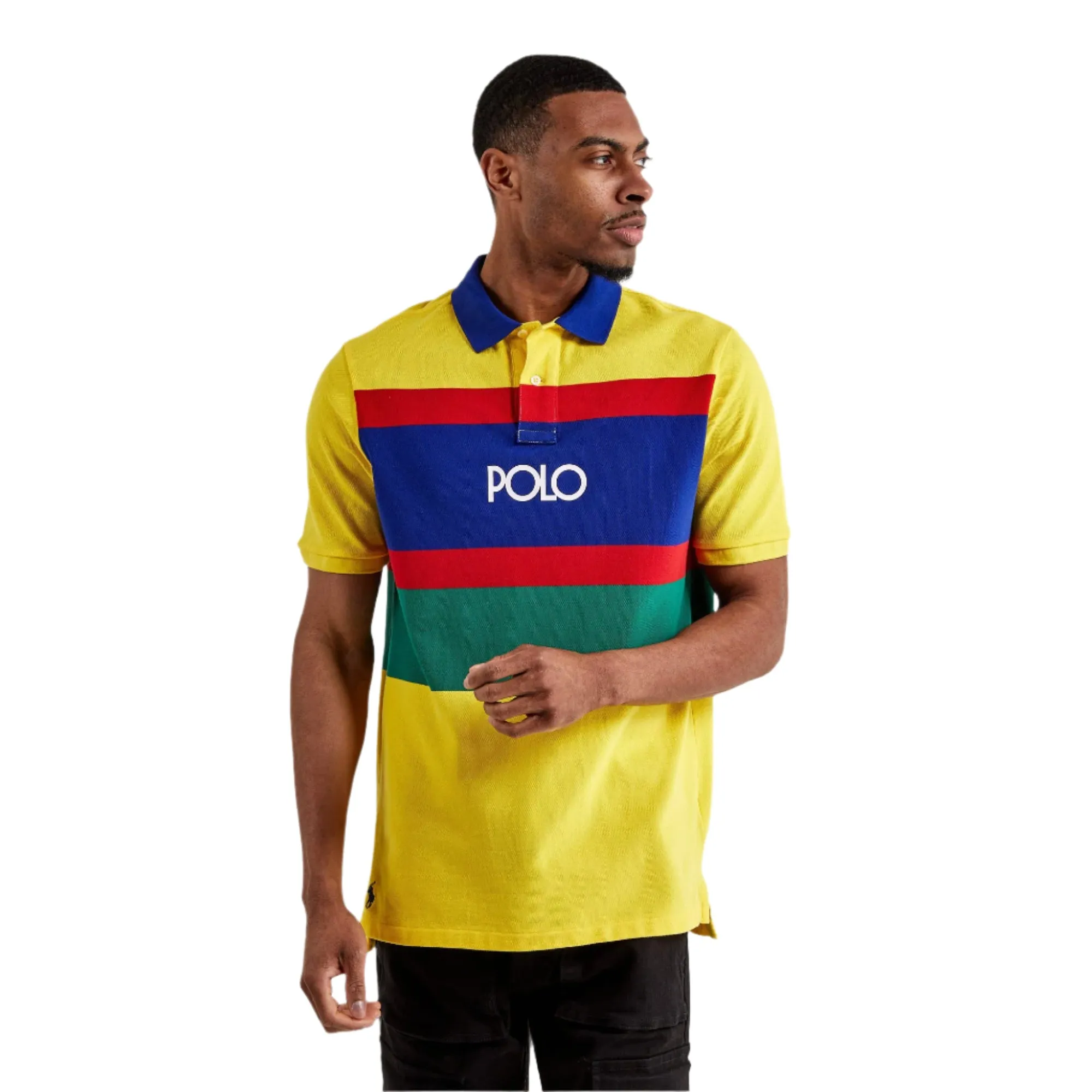 Polo Ralph Lauren Men's Lemon Crush Multicolor Polo T-shirt