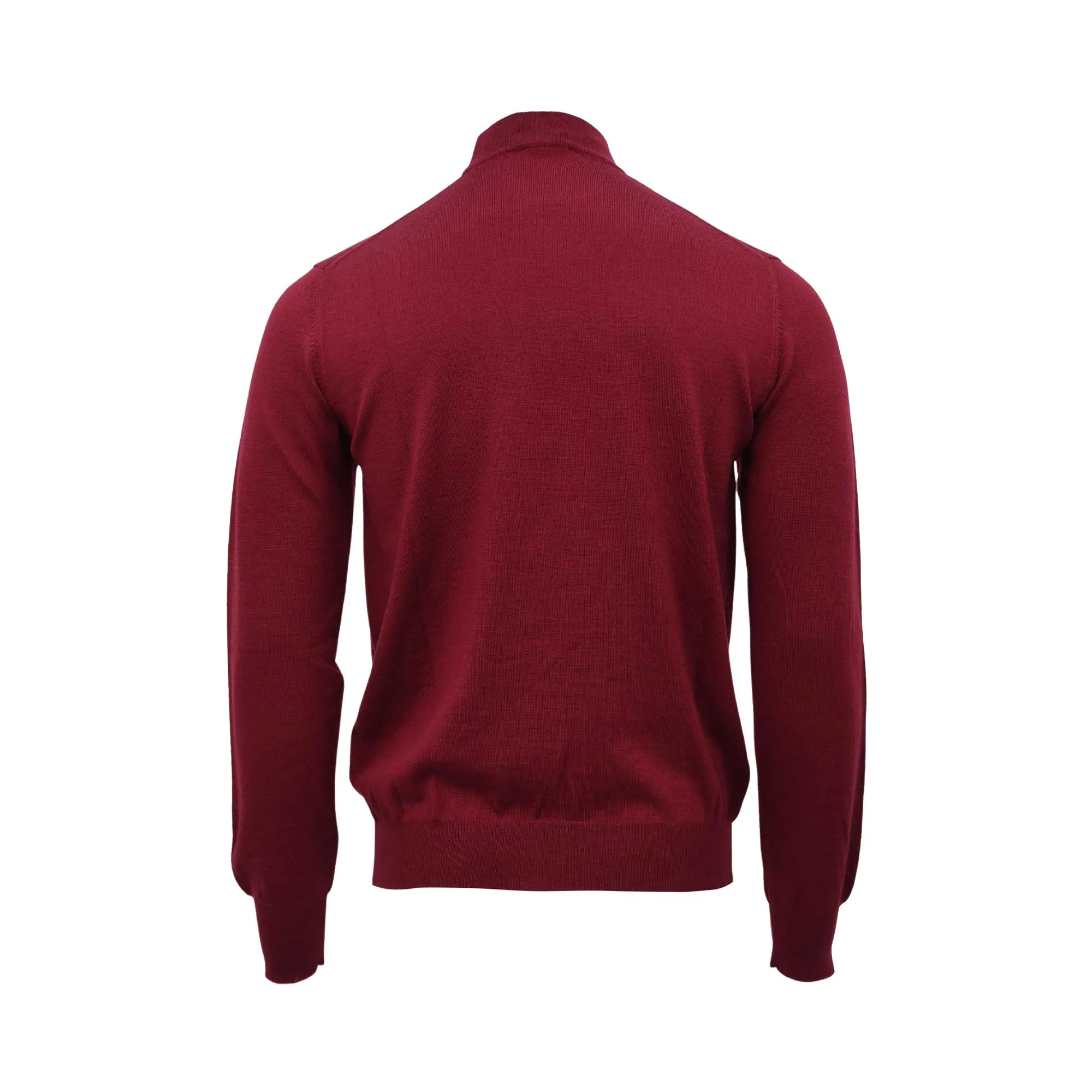 Tombolini Men's Burgundy Wool Turtleneck Sweater
