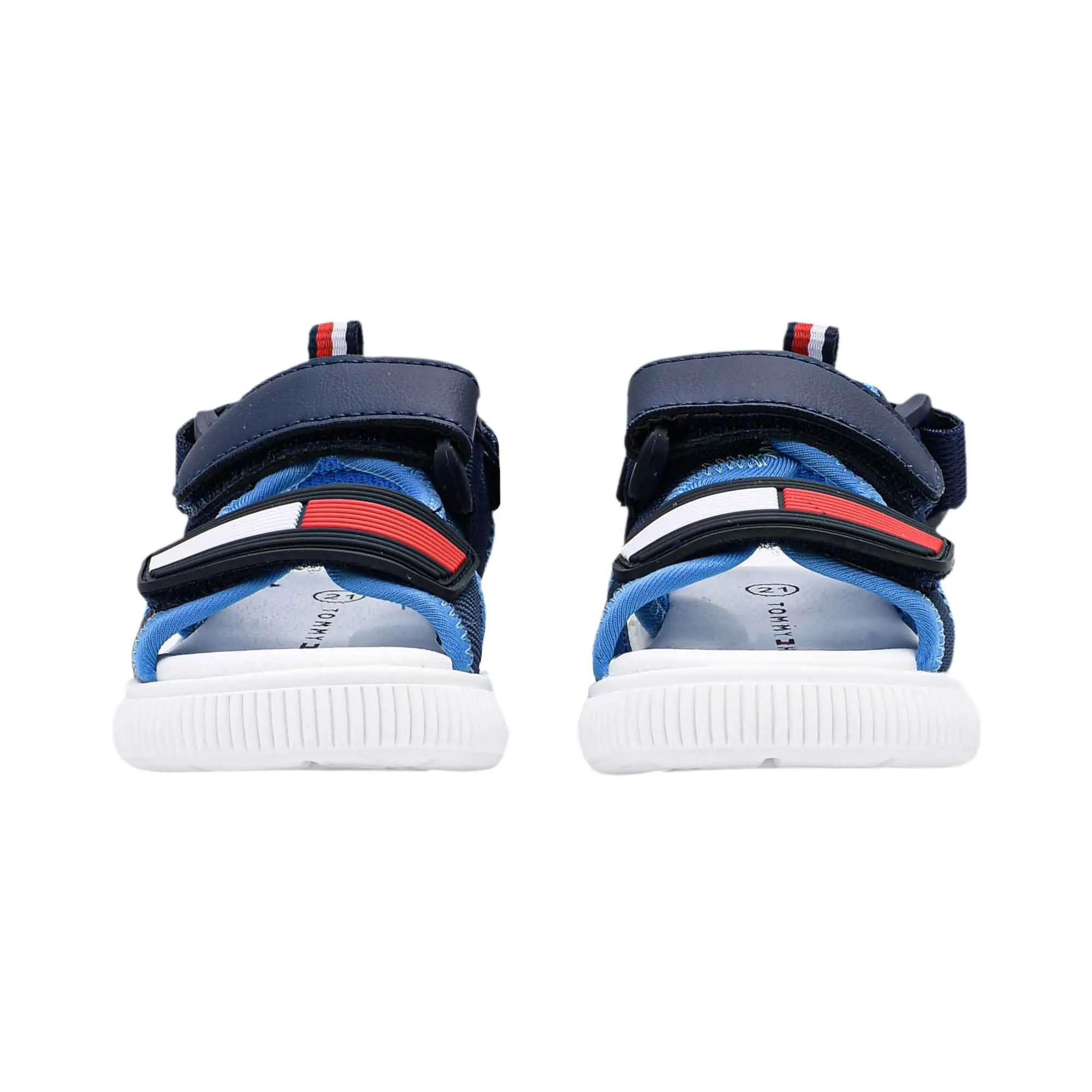 Tommy Hilfiger Kids Boy's Blue Velcro Flag Sandal